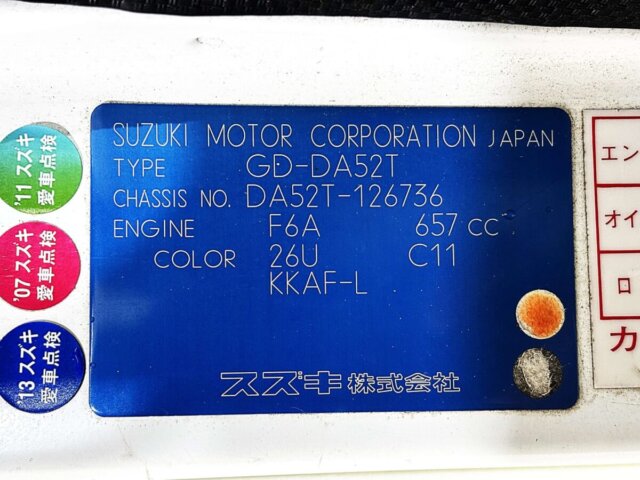 1999 SUZUKI CARRY TRUCK